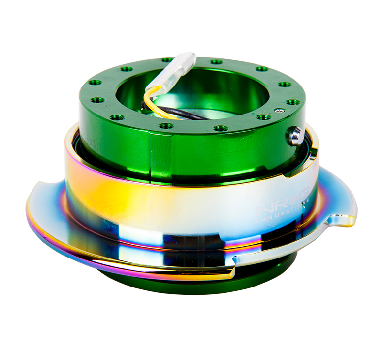 NRG Gen 2.5 New Blue/Neochrome Ring Steering Wheel Quick Release