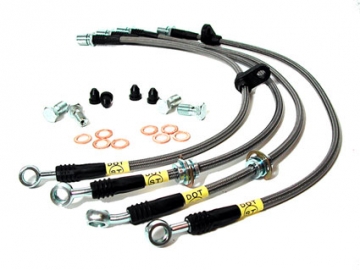 StopTech Stainless Steel Brake Lines (Rear) - Scion FR-S / Toyota 86 & GR86 / Subaru BRZ 2013+ / WRX STI 08-21