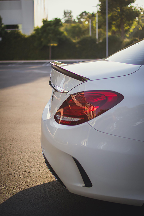 Evasive Motorsports: Suvneer R1 Designed Carbon Fiber Trunk Spoiler - Mercedes  Benz W205 C-Class Sedan Only 15-21