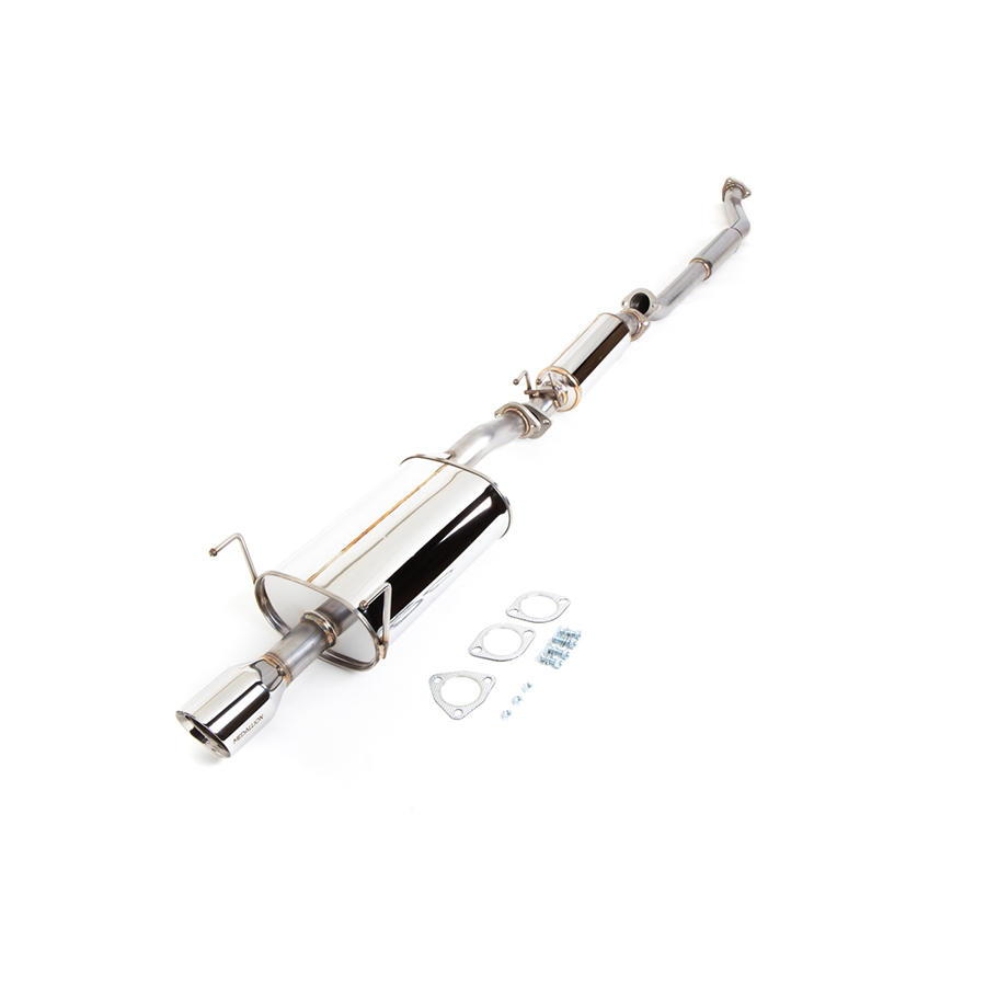 Speed Daddy Catback Exhaust System For 2002-2006 Acura RSX DC5 Type-S. 4" Oval Muffler Tip, Polished T-304 Stainless Steel, Direct Performance Fit. Boost Your Sound And Style.