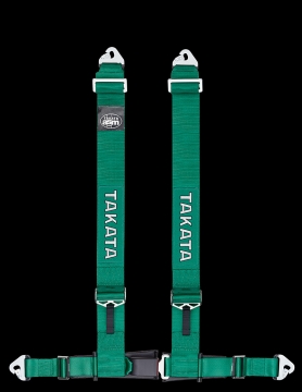 Takata Drift III snap Harness (4pt snap-on, buckle on right lap belt) - Green