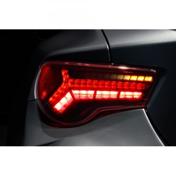 TOMS Racing Version 2 LED Tail Lights (Red Lens) - Scion FR-S / Toyota 86 / Subaru BRZ 13-20