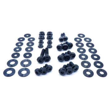 Dress Up Bolts Stage 1 Titanium Engine Bay Kit (Black) - Toyota Supra A90 2020+
