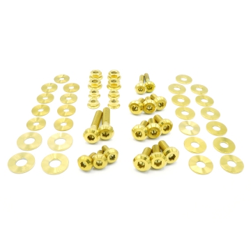 Dress Up Bolts Stage 1 Titanium Engine Bay Kit (Gold) - Toyota Supra A90 2020+