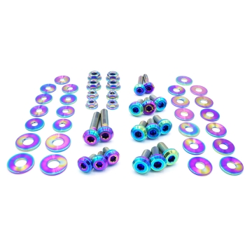 Dress Up Bolts Stage 1 Titanium Engine Bay Kit (Cosmic Burn) - Toyota Supra A90 2020+