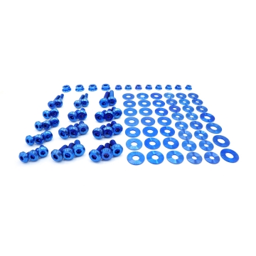 Dress Up Bolts Stage 2 Titanium Engine Bay Kit (Blue) - Toyota Supra A90 2020+