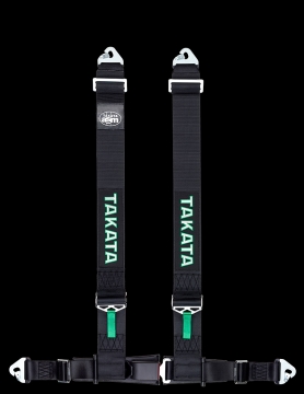 Takata Drift III snap Harness (4pt snap-on, buckle on right lap belt) - Black