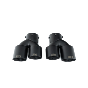 TRE Cerakote Black Quad Exhaust Tips (3.6" Inch) - BMW 2-Series G42 M240i / 3-Series G20 M340i / 4-Series G22 / G26 M440i 2019+