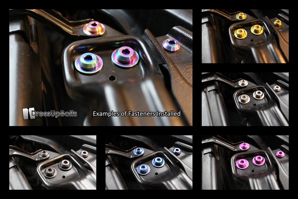 Evasive Motorsports: Dress Up Bolts Titanium Engine Cover Kit 