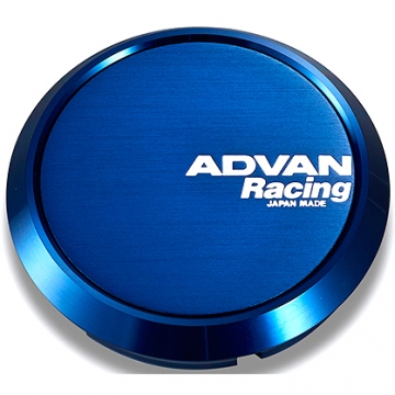 Advan Center Cap - Flat Cap (Blue) - 63mm