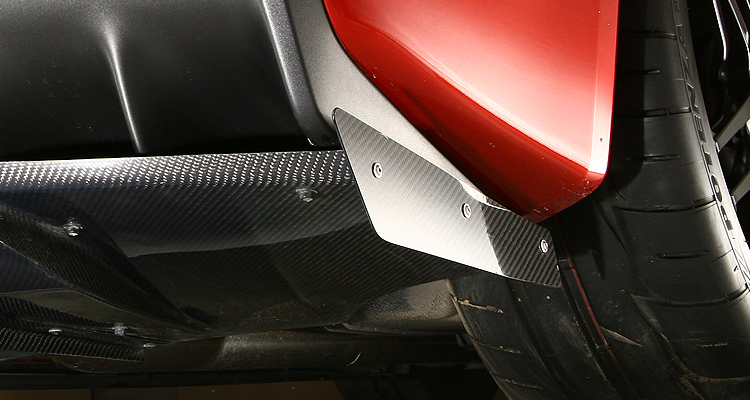 Evasive Motorsports: Varis Side Splitter Fin, Carbon - Mitsubishi