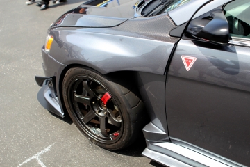Victory Function Front Wide Blister Fenders (+15mm) - Mitsubishi Evo X 08-14 (FRP)