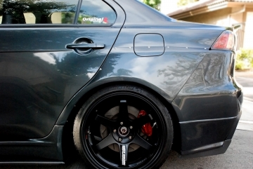 Victory Function Rear Wide Fenders (+20mm) - Mitsubishi Evo X 08-14 (CFRP)