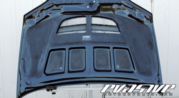 Voltex GT Hood Rain Covers - Mitsubishi EVO VIII / IX 03-07