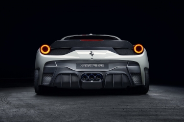 Vorsteiner 458-VX Aero Rear Bumper w/ Rear Diffuser Carbon Fiber (incl Exhaust Tips) - Ferrari 458 Italia