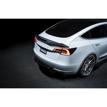 Vorsteiner Volta Aero Decklid Spoiler (Carbon Fiber PP 2X2 Glossy) - Tesla Model 3 17-23