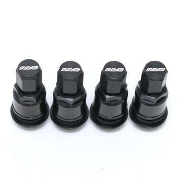 Rays Hi-Speed Air Control Valve - Black #57 TE37 Ultra / ZE40 (Set Of 4)