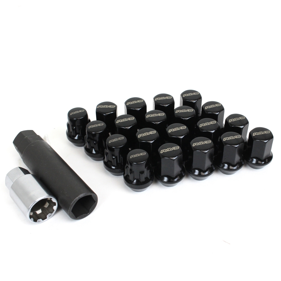 black lug nut set