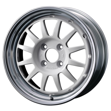 WedsSport Racing 2-Piece Wheel - 15x6.5 / Offset +27 / 4x100 (White)