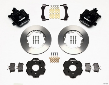 Wilwood Combination Parking Brake Caliper Rear Brake Kit (Black) - Acura Integra / Honda Civic