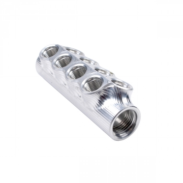 Aeromotive Fuel Distribution Log (10-Ports) (2) -10 AN/(8) -6 AN