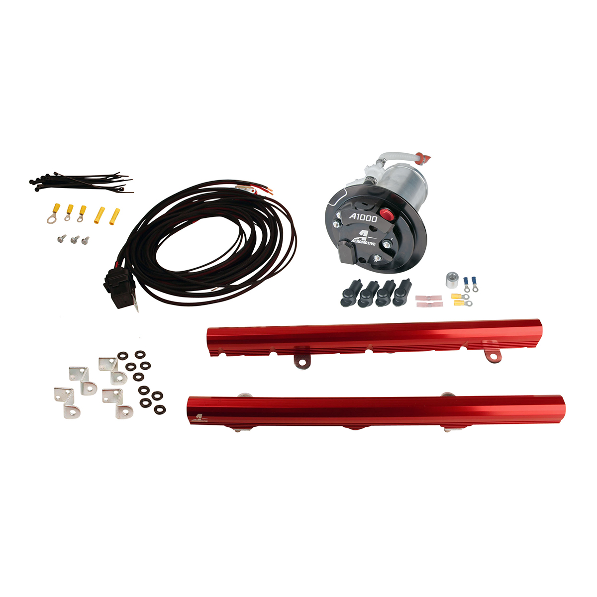Evasive Motorsports Aeromotive Fuel Pump Kit A1000, 14115 LS3 Rails, 16307 Wire Kit