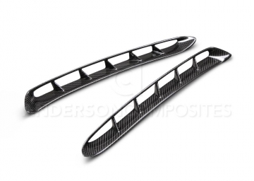 Anderson Composites GT350 Style Type-Gr Fender Inserts - Ford Mustang 2015-2017