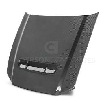 Anderson Composites Type-GT Hood - Ford Shelby GT500, 2013-2014 Mustang GT/V6 2010-2014