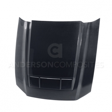 Anderson Composites Type-TS Hood - Ford Shelby GT500, 2013-2014 Mustang GT/V6 2010-2014
