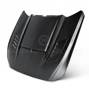 Anderson Composites Ram Air Hood (FRP) - Ford Mustang 2015-2017