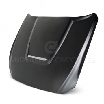 Anderson Composites GT350 Style Hood (FRP) - Ford Mustang 2015-2017