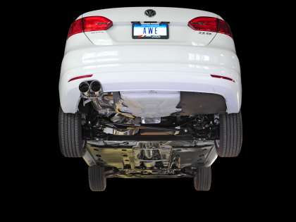 AWE Tuning Track Edition Exhaust for MK5 Jetta 2.0T - GLI - Chrome Silver Tips (3020-22030)