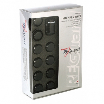 Bull Lock REGuard Lock & Nut Set (20 Pcs) - 14x1.50 Black