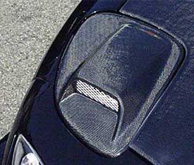 Chargespeed Carbon Fiber Headlight Covers w/ Scoop - Mazda RX-7 93-02