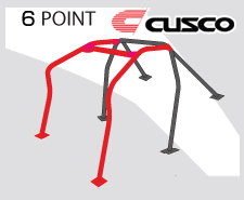 Cusco D1 Roll Cage - Subaru Impreza WRX STI 08-14 Non-Sunroof (6-pnt, 2 Pass, Around Dash)