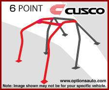 Cusco D1 Chromoly Dash Escape Roll Cage (2 Passenger, 6PT) - Scion FR-S / Toyota 86 / Subaru BRZ 13-20