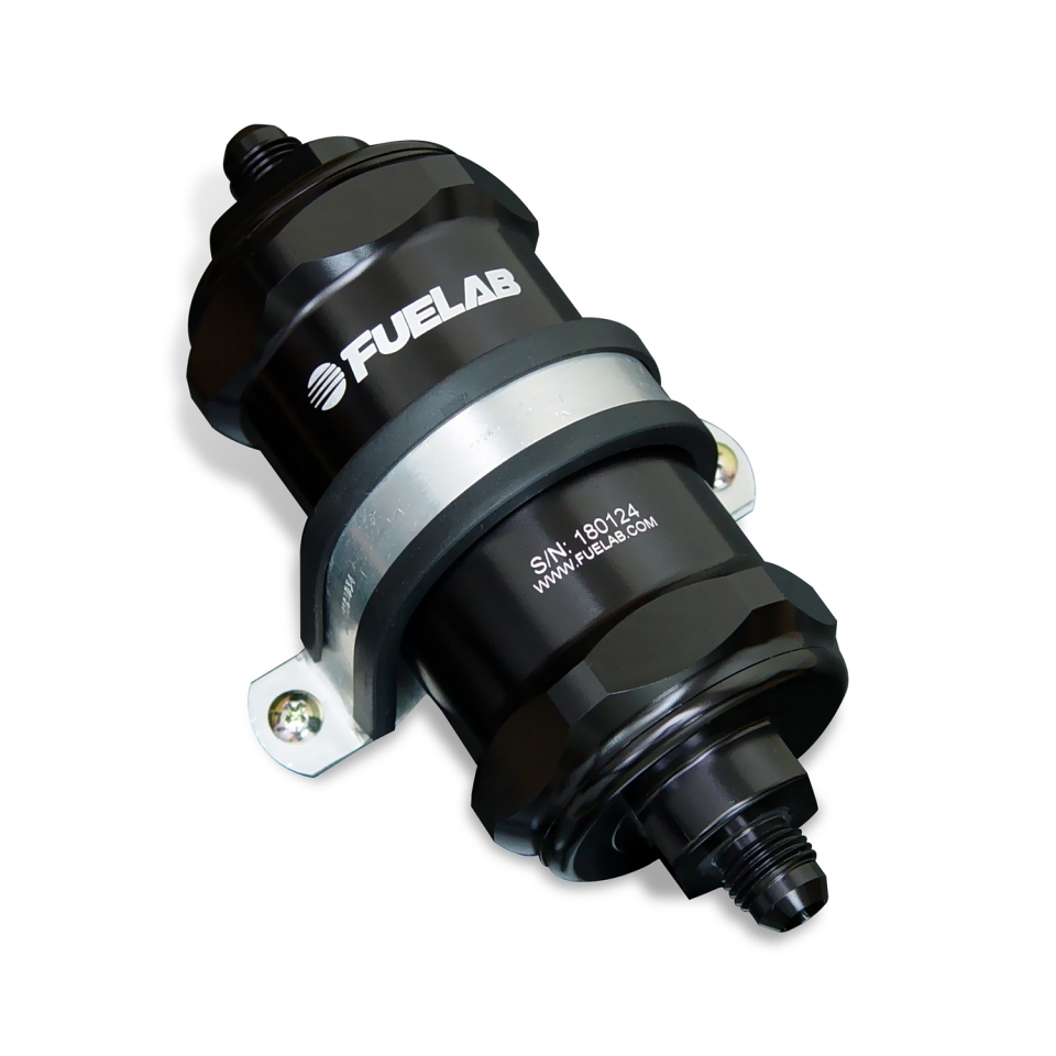 Fuelab Fuel Filter In-Line 5in 6 Micron Fiberglass 10AN