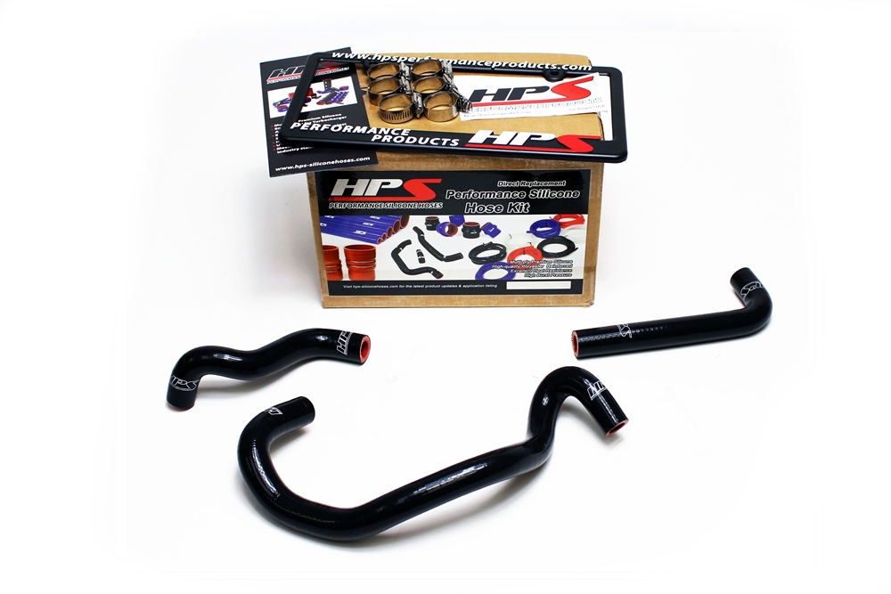 HPS Black ReinForced Silicone Heater Hose Kit For Mazda 86-92 RX7 FC3S Turbo