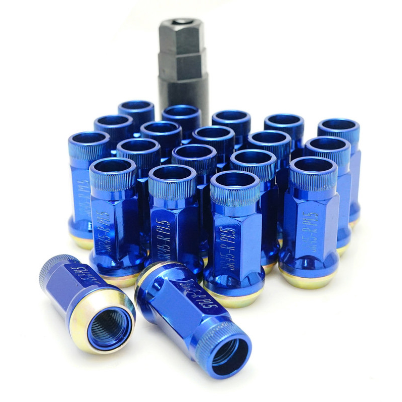 nuu Muteki SR45R 12x1.5 Burned Blue 24 pc w Locks - Showstoppers