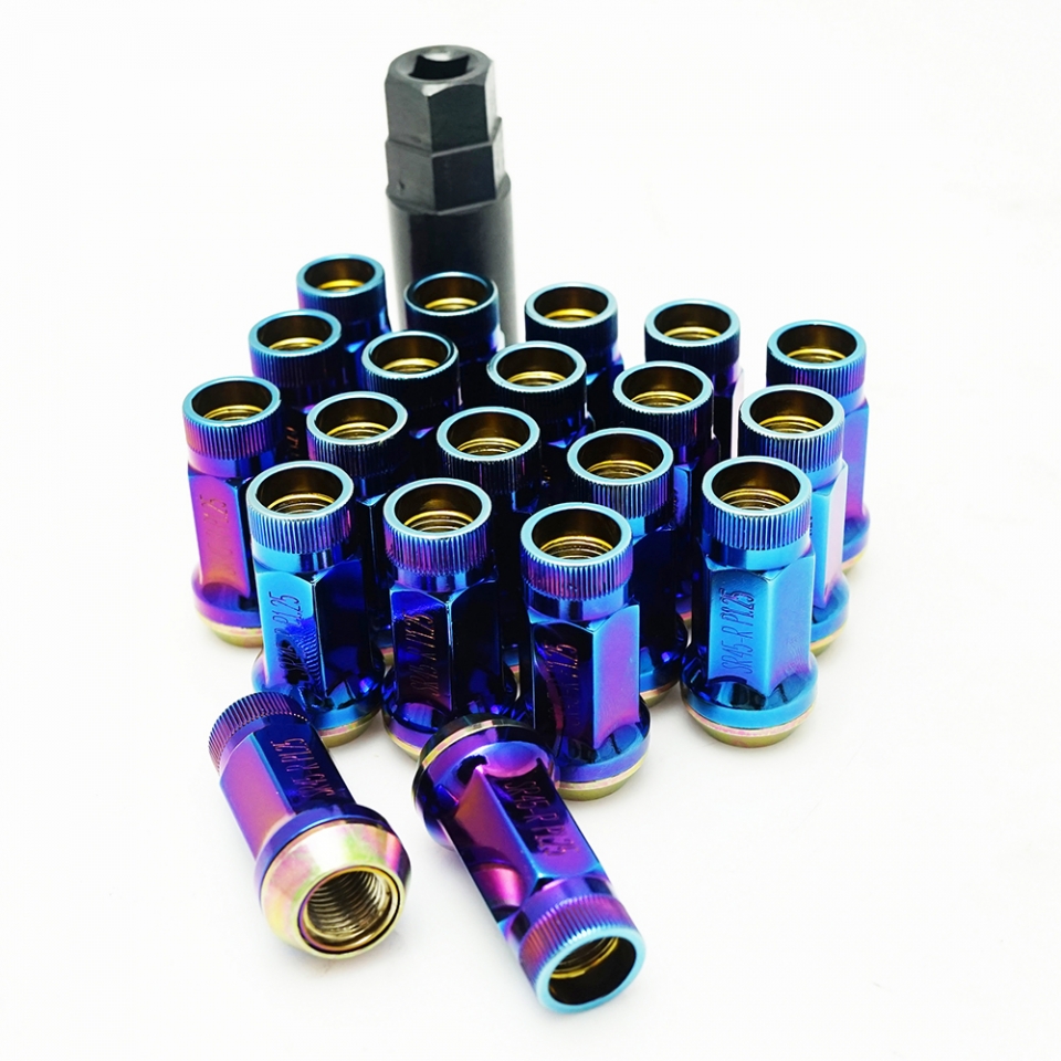 Evasive Motorsports: Muteki SR45R Lug Nuts - Burned Blue - 12x1.50