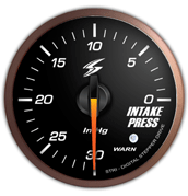 Stri DSD 52mm Gauge (Black Face / White LED) - Intake Pressure (Imperial)