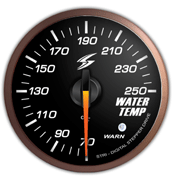 Stri DSD 52mm Gauge (Black Face / White LED) - Water Temp (Imperial)