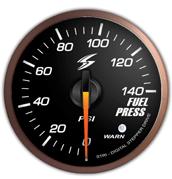 Stri DSD 52mm Gauge (Black Face / White LED) - Fuel Pressure (Imperial)