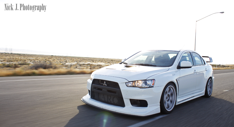 Evasive Motorsports: Voltex Front Lip Spoiler - Mitsubishi EVO X 08-16