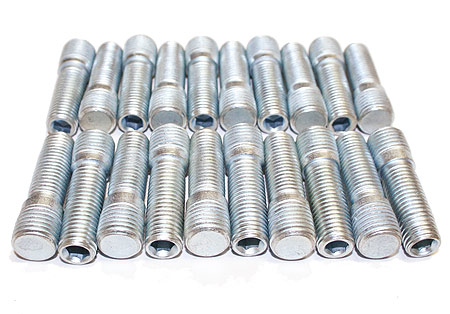 wheelMate M14x1，5 toM12x1.5変換スタッドボルト20本 USDM 1.75”EURO VW Audi BMW ホイルスタッドボルトオンリー 14mm×1.5ピッチ \u203b5本売り | MYBOWS-DEPOT