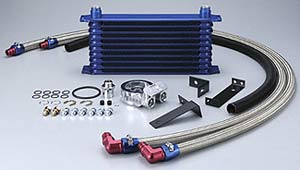 GReddy Oil Cooler Kit - Mitsubishi EVO VII (13 row / replaces factory cooler)