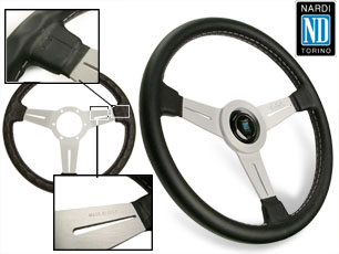 Evasive Motorsports: Nardi Classic - 330mm (Black Leather Evasive Motorsports: Nardi Classic - 330mm (Black Leather