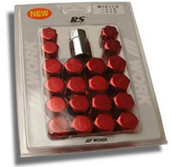 Evasive Motorsports: Work RS Lug Nuts - Red 12x1.50