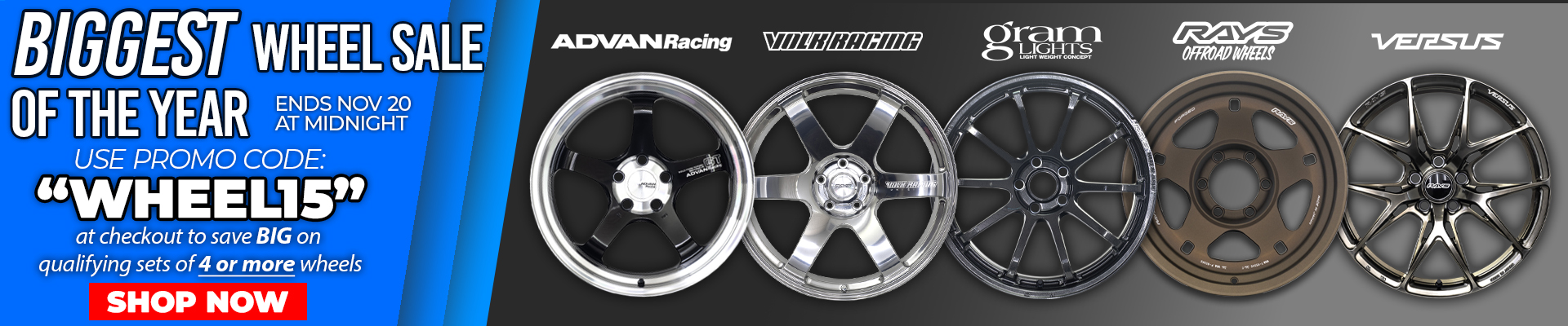 Advan / Volk / Gram Lights / Rays Off Road / Versus Wheel Sale